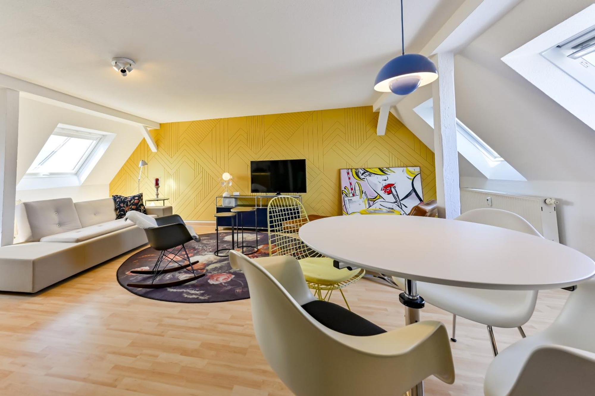 켐니츠 Premium Quartier Clara , Karl Und Fritz Auf Dem Kassberg Mit Eigenem Stellplatz 아파트 객실 사진